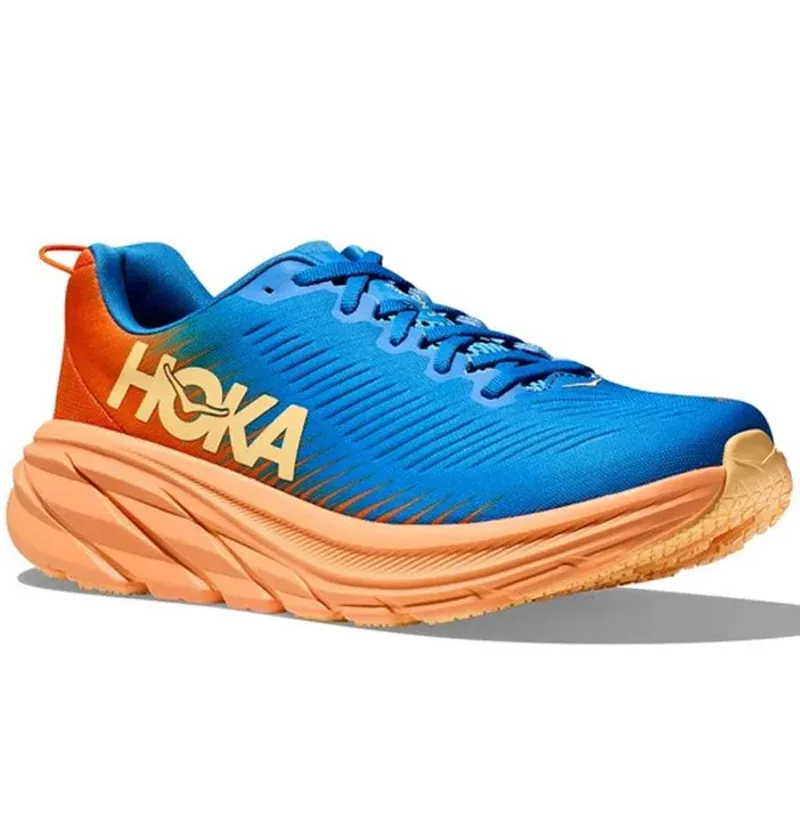 Hoka One One Men's Rincon 3 Coastal Sky/Vibrant Orange-2